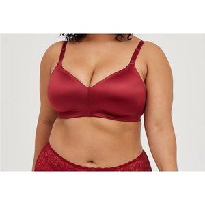 Torrid NWT 42F Lightly Lined Everyday Wire-Free Bra Red 360° Back Smoothing